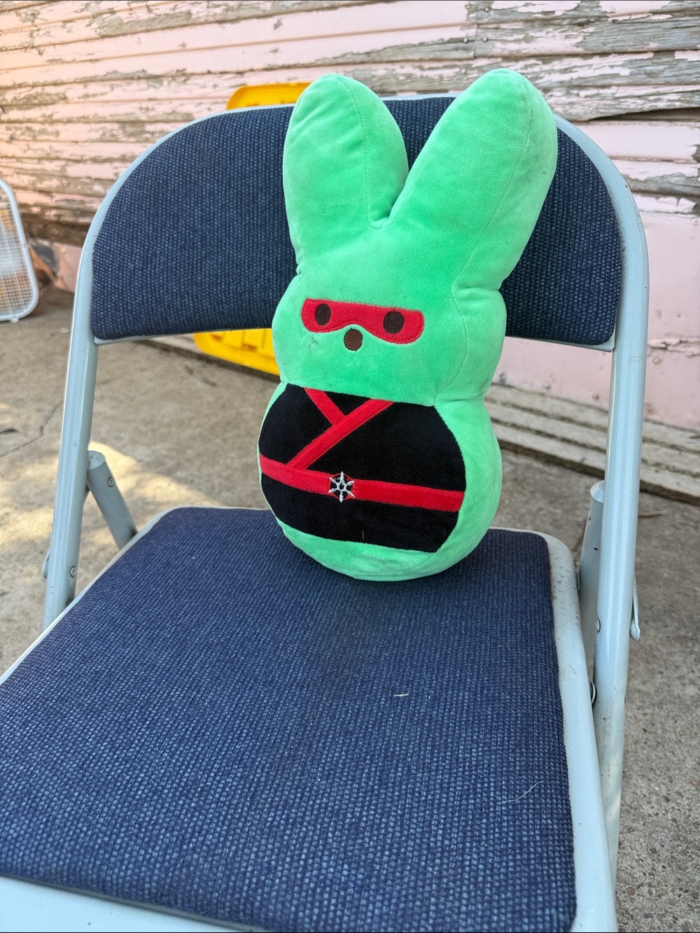 Green Ninja Bunny Plush Toy - Kids Soft Toy